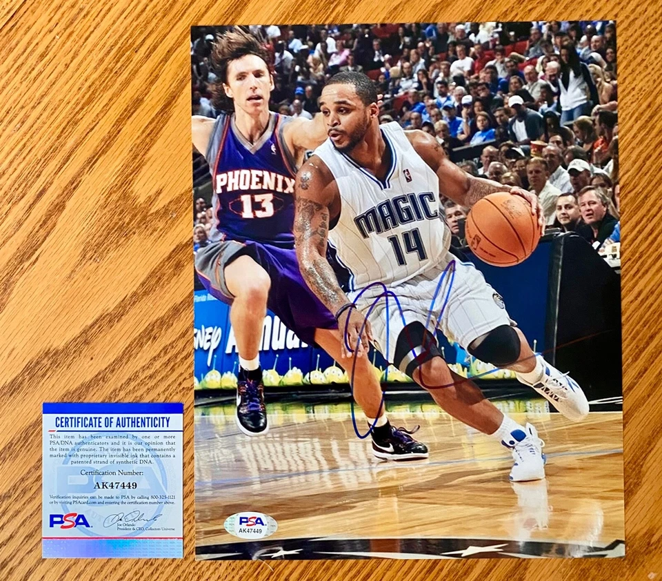 Jameer Nelson Orlando Magic Signed 8x10 Photo PSA COA RARE  A - Image 1 of 1