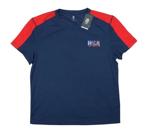 Ideology USA Graphic Crew Neck Short Sleeve Men's Performance T-Shirt L NWT - Picture 1 of 2