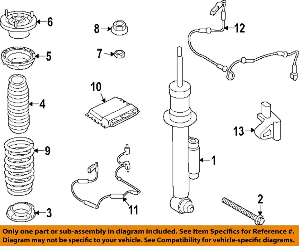 Componentes de puntales BMW OEM 19-25 430i Gran Coupé-tuerca superior 33506896360 Foto 1 de 1