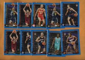2025-26 Topps Rookie Blue Sandglitter RC Sion James Asa Newell Proctor Lot 10 - Picture 1 of 1