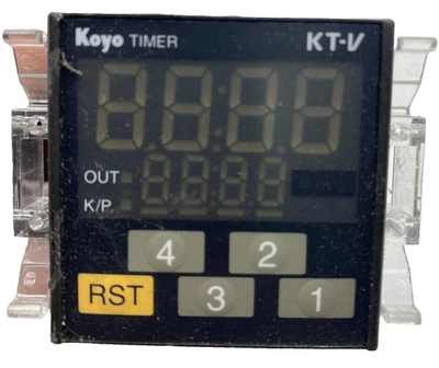 KOYO TIMER KT-V DIGITAL TIMER KT-V4S-D AUTOMOTION DIRECT 100-240V 50/60HZ 15VA - Image 1 of 4