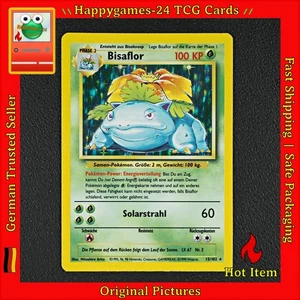 Bisaflor - Venusaur Pokemon Karte TCG WOTC 15/102 Rare Holo Base Basis-Set /N83 - Bild 1 von 16