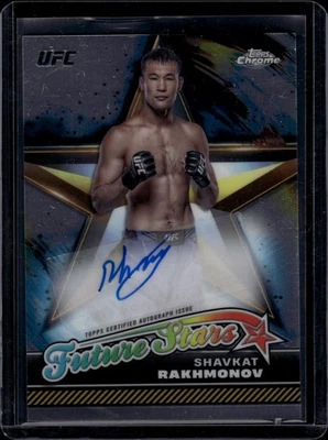 2024 Topps Chrome UFC Future Stars Autograph Shavkat Rakhmonov #FSA-SRA - Image 1 of 2