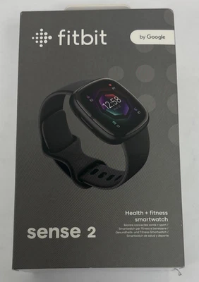 Fitbit Sense 2 Health + Fitness Smartwatch Graphite Aluminum Case FB521 - Image 1 of 4