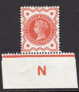 1887 ½d VERMILION JUBILEE CONTROL (N) SINGLE. SG 197 - Picture 1 of 1