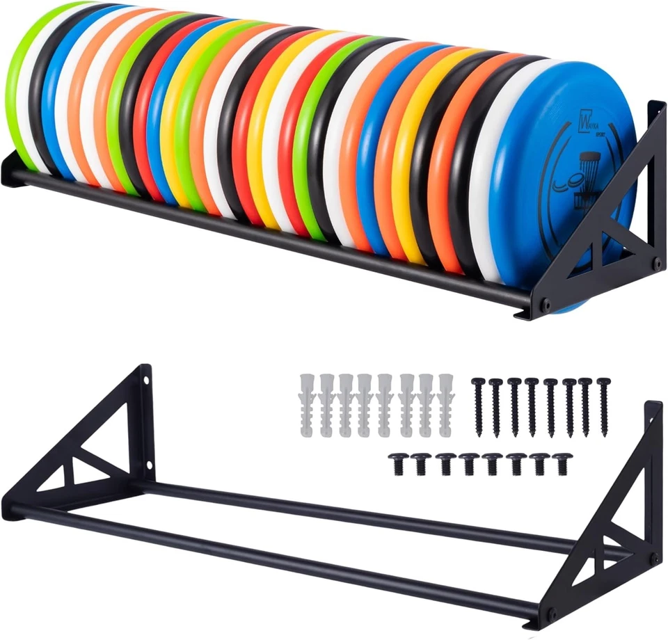 2 Pcs Disc Golf Rack Wall Mount, Disc Golf Storage, Disc Golf Wall Hanger, ..... - Image 1 of 4