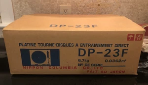 Denon Plattenspieler Quartz DP-23F Micro Processor Full Automatic Turntable Open Box - Bild 1 von 2