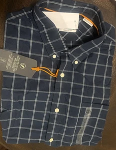 Timberland Hemd Herren dunkelblau kariert Regular Fit Outdoor Freizeit Gr. L - Bild 1 von 3