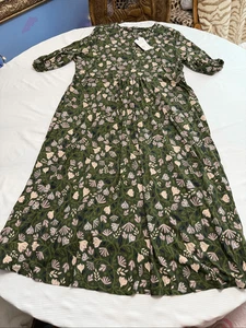 NWT Seasalt Cornwall 3/4 Carwynnen Dress Folklore Bloom Beech Dress Size 16 New - Picture 1 of 6