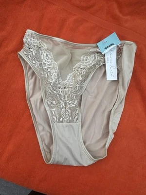 Bragas de encaje satinado blanco rosa Claire’s vintage talla L nuevas con etiquetas Foto 1 de 2
