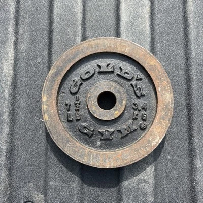 Placa de ginástica Golds peso substituição única 7,5 lb-3,4 kg padrão 1" - Imagem 1 de 4