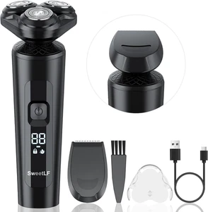 Sweetlf Afeitadora Eléctrica Hombre, Máquina De Afeitar Barba Con Cortapatillas, - Imagen 1 de 8