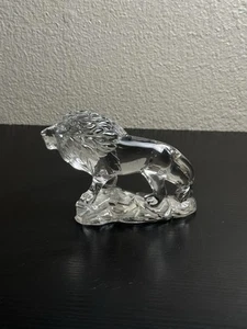 LION Princess House Wonders Of The Wild 24% Lead Crystal Clear Made In Germany - Picture 1 of 5