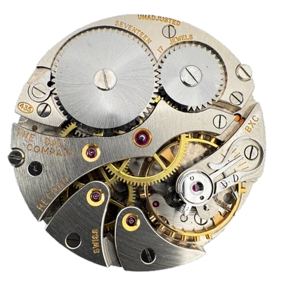 Antique 43mm Ball Commercial 17 Jewel Mechanical Pocket Watch Movement 435 - Image 1 of 2