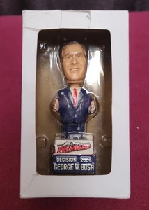 George W Bush Decision 2004 Las Vegas Wranglers Bobblehead 5" boxed doll toy - Picture 1 of 4