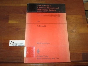 Markovketten. F. Ferschl / Lecture notes in operations research and mathematical - Picture 1 of 1