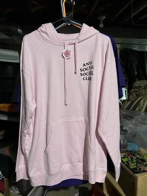 Sudadera/Sudadera con Capucha Anti Social Social Club Rosa Rosa - Talla Grande Foto 1 de 2