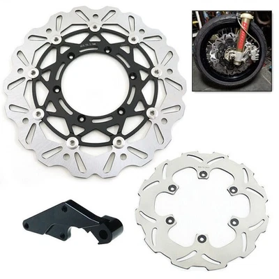 Soporte de rotor de disco de freno de gran tamaño para Yamaha YZ250F YZ450F 08-15 YZ125/250 08-16 Foto 1 de 4