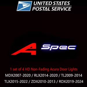 4X LED Door Light Step Courtesy Projector Ghost Shadow Laser Light for Acura RDX - Foto 1 di 7
