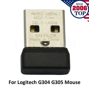 Adaptador receptor de mouse dongle USB para mouse inalámbrico Logitech G304 / G305 - Imagen 1 de 5
