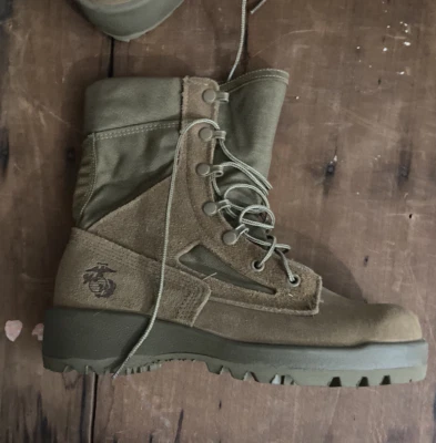 Belleville Combat Boot Women's Hot Weather Leather Brown 4.0 XW USMC Hike Shoe - Image 1 of 4