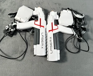 Lote de 2 pistolas láser LASER X con sensores pecho objetivo interior exterior paquete - Imagen 1 de 9