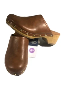 Universal thread Memory Foam Cognak Clogs Womans Size 6.5 NWT  - Picture 1 of 5
