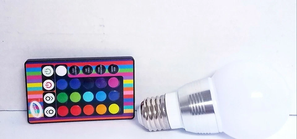 New Crayola Remote-Controlled Multi-Color LED Bulb - 4 Modes 15 Color Changing  - Image 1 of 1
