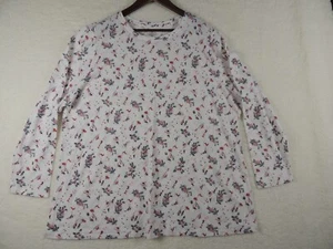 Lane Bryant Womens 22/24 Knit Tunic Top Shirt Reindeer L/S Plus Round Neck NWT - Picture 1 of 5