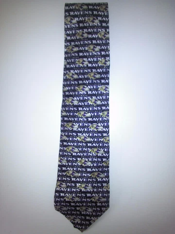 Baltimore Ravens Men's Silk Necktie NWT NFL AFC Jackson Ingram Brown Andrews Cover