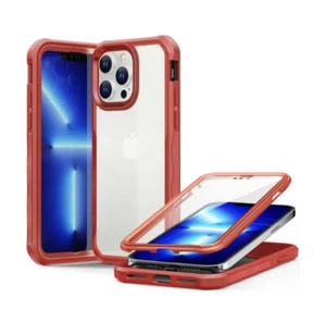 360 Full-Body Heavy Duty iPhone 14 Pro Max Case Tough Rugged Drop Proof Bumper - Picture 1 of 7