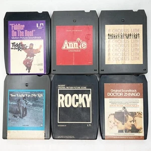 Movie Sound 8 Tracks Rocky Dr. Zhivago Chorus Line Anne Fiddler Lot Of 6 - Picture 1 of 3
