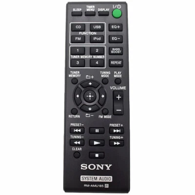 Sony Stereo Speaker Remote Control for HCD-EC619IP MHC-EC619IP SSECL 5 - Image 1 of 3