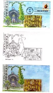 #4118 Hanukkah FDC & Hand-Painted Production Material Doris Gold 2006 - Picture 1 of 2