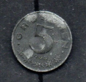 Austria 5 dimes 1955 - Picture 1 of 2