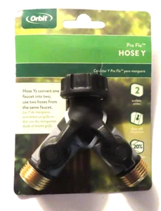 Orbit Pro Flow Metal Hose Y Watering Hose with Dual Shut Offs - Imagen 1 de 6