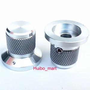 1PC Silver 25X17X22mm Volume Control Potentiometer Knob For Hifi Audio AMP DIY - Picture 1 of 3