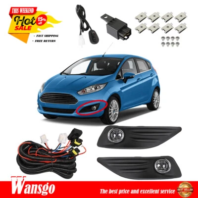 适用于福特嘉年华 2014 - 2018 Hatchback/Sedan 前对雾灯 + 接线 + 开关 — 第 1/4 张图片