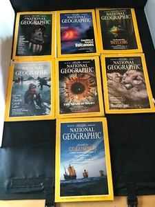 Lot of 7 National Geographic Magazine 1992 - Imagen 1 de 1