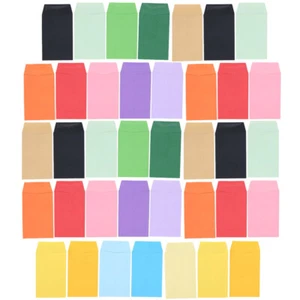 Sobres de dinero de 50 piezas coloridos colores pequeños carcasa de tarjeta postal - Imagen 1 de 12