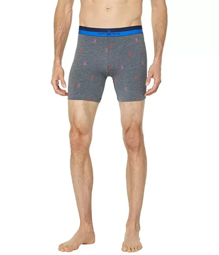 Psycho Bunny L77402 Mens Grey Cotton Modal Boxer Briefs Size M - Image 1 of 3