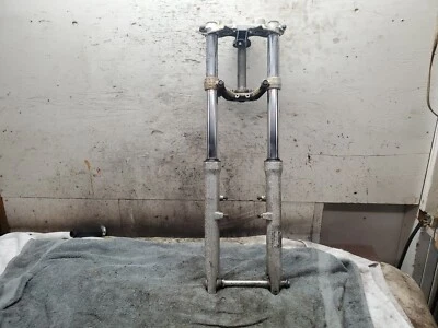 1997 Yamaha Virago 535 XV 535 XV535 левая и правая вилки с тройным деревом  - Изображение 1 из 4