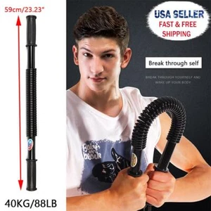 Heavy Duty Spring Chest Power Bar Twister Upper Body Arms Strength Training UE - Picture 1 of 12