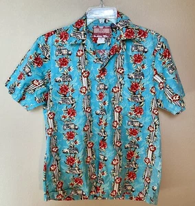 RJC Classic Woody Hawaiian Shirt MADE IN HAWAII USA! Surf Bum Beach Boys S - Picture 1 of 4
