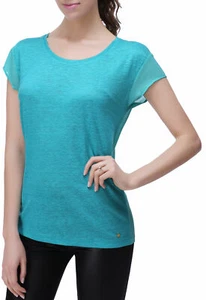 RH Women's Casual Linen T-Shirt w/ Chiffon Short Sleeve Tops Blouse Shirt RH2040 - Picture 1 of 20
