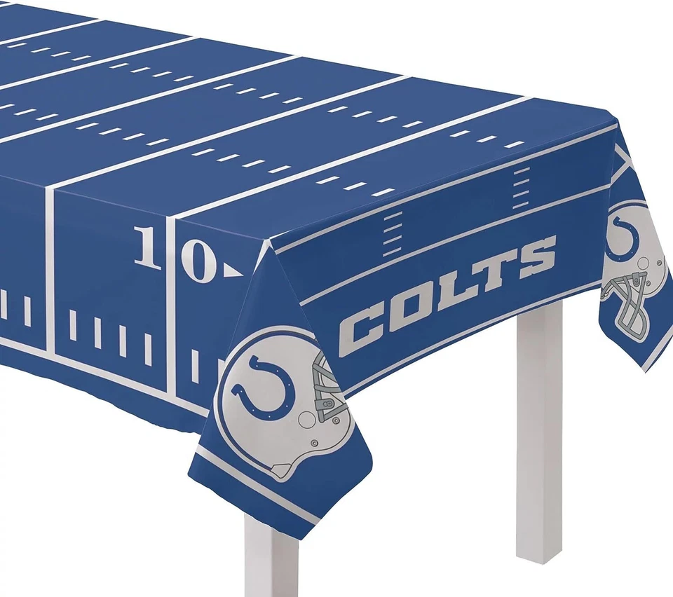 Indianapolis Colts NFL Fútbol Deportes Tema Fiesta Decoración Plástico Mantel Foto 1 de 1