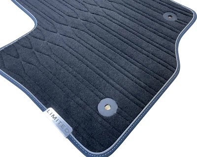 OEM NEW 21-23 F-150 Limited Quilted Black Crew Cab Carpet Floor Mats 3 Piece SET - Image 1 of 4