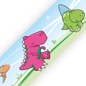 BORDE DE DORMITORIO DE ANIMALES DINOSAURIOS para pared o fondo de pantalla - Imagen 1 de 2