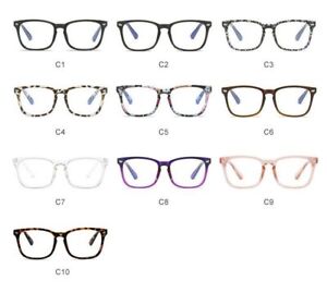 Lesebrille -  Blaulichtfilter - Brille - Hipster - ohne Stärke - 6 Farben