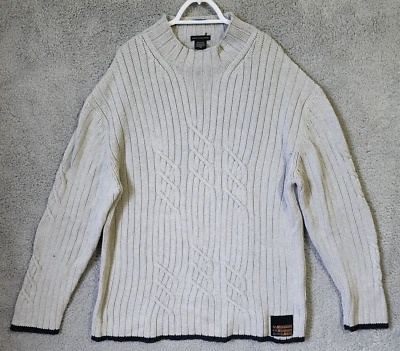 Suéter Marithe Francois Girbaud Cuello Simulado Y2k Hip Hop Patinador Hipster Talla XXL Foto 1 de 4